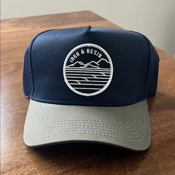 Iron & Resin Navy and Tan Cap - Picture 1 of 5